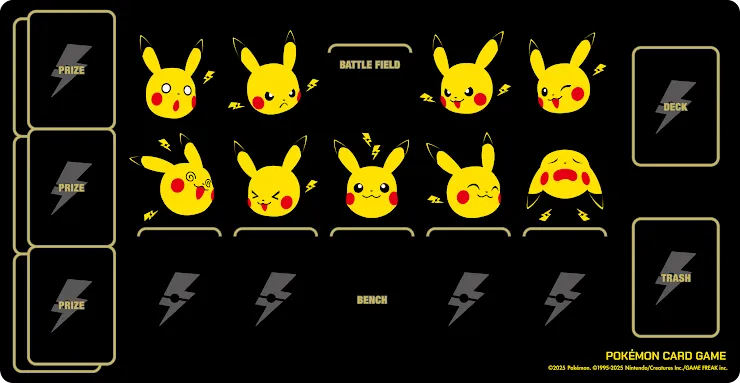 寶可夢橡膠對戰桌墊 皮卡丘與打雷