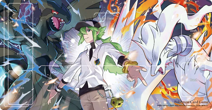 寶可夢橡膠對戰桌墊 N & 捷克羅姆 & 萊希拉姆