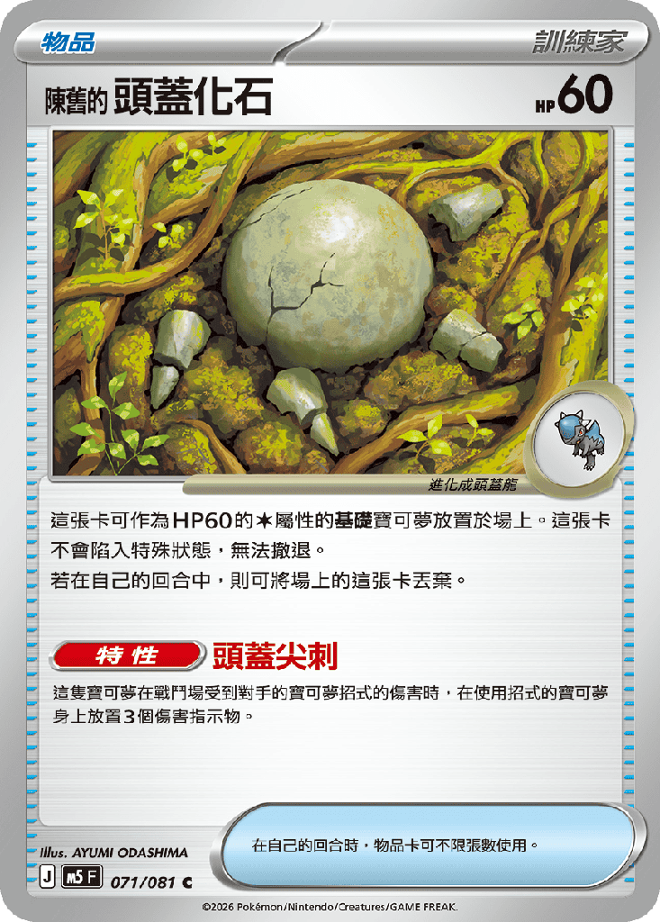 [M5_071/081] 陳舊的頭蓋化石 071/081
