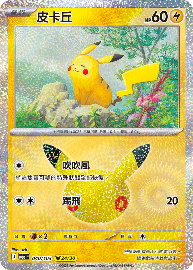 皮卡丘 040/103