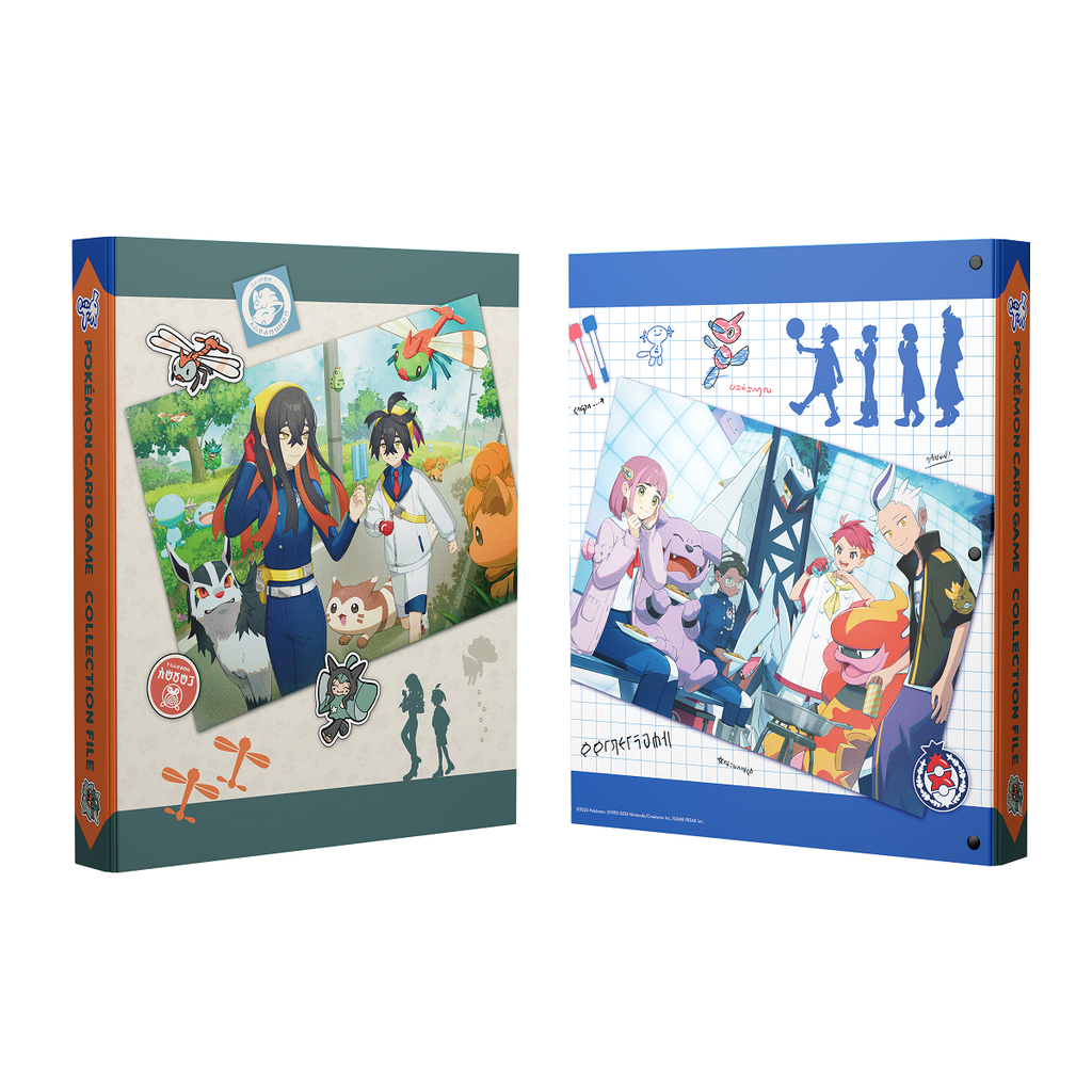 9格寶可夢收藏卡冊 人物角色 （赤松 紫芋 納莉 杜若）