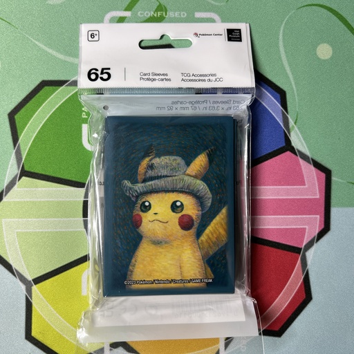 Pokémon Center x Van Gogh Museum Pikachu Self-Portrait 65 Card Sleeves 梵高